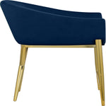 Xavier Velvet Upholstered Counter Stool (867-C) in Navy