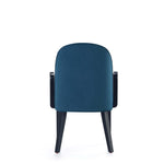 Hillman Wood Upholstered Armchair in Blue