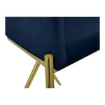 Xavier Velvet Upholstered Counter Stool (867-C) in Navy