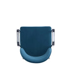 Hillman Wood Upholstered Armchair in Blue
