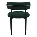Beacon Boucle Fabric Upholstered Dining Chair in Green