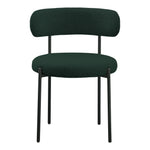 Beacon Boucle Fabric Upholstered Dining Chair in Green