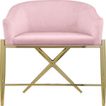 Xavier Velvet Upholstered Counter Stool (867-C) in Pink