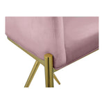 Xavier Velvet Upholstered Counter Stool (867-C) in Pink