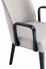 Hillman Wood Upholstered Armchair in Light Gray