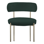 Beacon Boucle Fabric Upholstered Dining Chair in Green