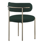Beacon Boucle Fabric Upholstered Dining Chair in Green