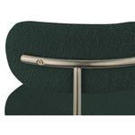 Beacon Boucle Fabric Upholstered Dining Chair in Green
