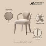 Palmer Tweed Upholstered Armchair in Gold Dust