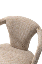 Palmer Tweed Upholstered Armchair in Gold Dust