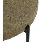 Beacon Boucle Fabric Upholstered Dining Chair in Olive Green