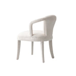 Palmer Tweed Upholstered Armchair in Ivory