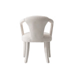 Palmer Tweed Upholstered Armchair in Ivory
