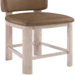 Paloma Vegan Leather Upholstered Counter Stool (88054-C) in Brown