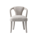 Palmer Tweed Upholstered Armchair in Silver Lining