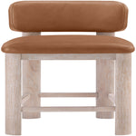 Paloma Vegan Leather Upholstered Counter Stool (88054-C) in Cognac