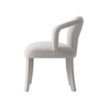 Palmer Tweed Upholstered Armchair in Silver Lining