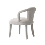 Palmer Tweed Upholstered Armchair in Silver Lining