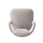 Palmer Tweed Upholstered Armchair in Silver Lining