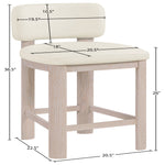 Paloma Vegan Leather Upholstered Counter Stool (88054-C) in Cream