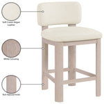 Paloma Vegan Leather Upholstered Counter Stool (88054-C) in Cream