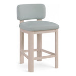 Paloma Vegan Leather Upholstered Counter Stool (88054-C) in Light Blue