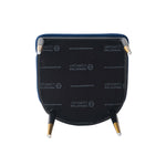 Carrington Velvet Upholstered Armchair in Midnight Blue