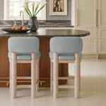 Paloma Vegan Leather Upholstered Counter Stool (88054-C) in Light Blue