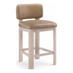 Paloma Vegan Leather Upholstered Counter Stool (88054-C) in Tan