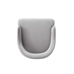 Carrington Velvet Upholstered Armchair in Light Gray