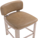 Paloma Vegan Leather Upholstered Counter Stool (88054-C) in Tan