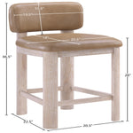 Paloma Vegan Leather Upholstered Counter Stool (88054-C) in Tan