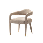 Aspen Tweed Upholstered Armchair in Gold Dust
