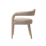 Aspen Tweed Upholstered Armchair in Gold Dust