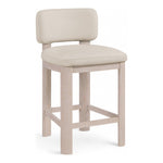 Paloma Vegan Leather Upholstered Counter Stool (88054-C) in Taupe
