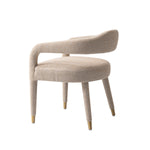 Aspen Tweed Upholstered Armchair in Gold Dust