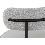 Beacon Vegan Leather And Boucle Fabric Upholstered Dining Chair in Taupe
