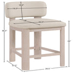 Paloma Vegan Leather Upholstered Counter Stool (88054-C) in Taupe