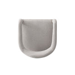 Aspen Tweed Upholstered Armchair in Silver Lining