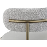 Beacon Vegan Leather And Boucle Fabric Upholstered Dining Chair in Taupe