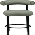 Bordeaux Vegan Leather Upholstered Counter Stool in Green