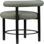 Bordeaux Vegan Leather Upholstered Counter Stool in Green