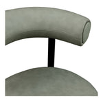 Bordeaux Vegan Leather Upholstered Counter Stool in Green