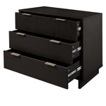Granville 38" Dresser (3-Drawer) in Black