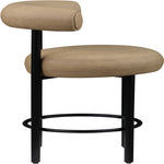 Bordeaux Vegan Leather Upholstered Counter Stool in Tan