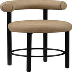 Bordeaux Vegan Leather Upholstered Counter Stool in Tan
