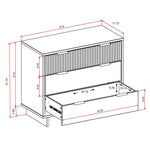 Granville 38" Dresser (3-Drawer) in Sage Green