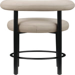 Bordeaux Vegan Leather Upholstered Counter Stool in Taupe