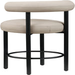 Bordeaux Vegan Leather Upholstered Counter Stool in Taupe
