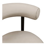 Bordeaux Vegan Leather Upholstered Counter Stool in Taupe